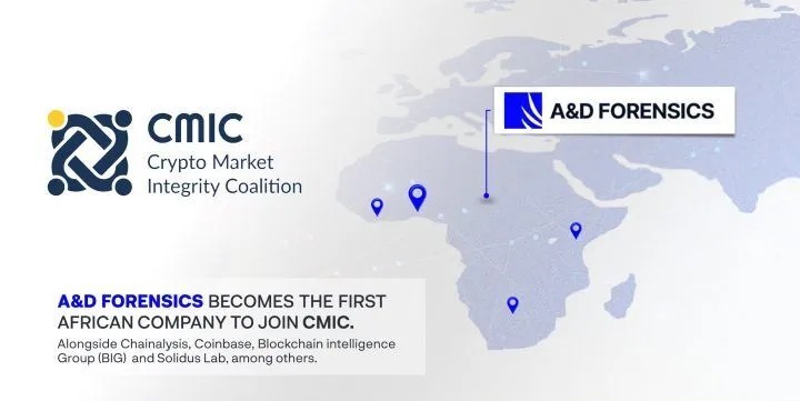 A&D Forensics Becomes First African Company to Join the Crypto Market Integrity Coalition