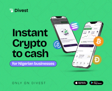 instant crypto to cash by Divest App