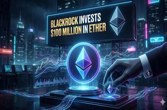 BlackRock invests $100 Million in Ether as institutions deepen their bet.